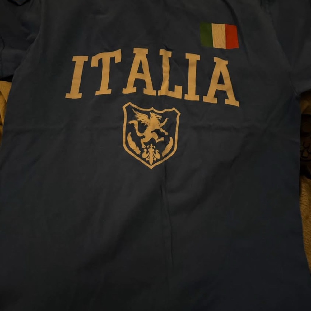 Blue Italia T-Shirt with Crest
